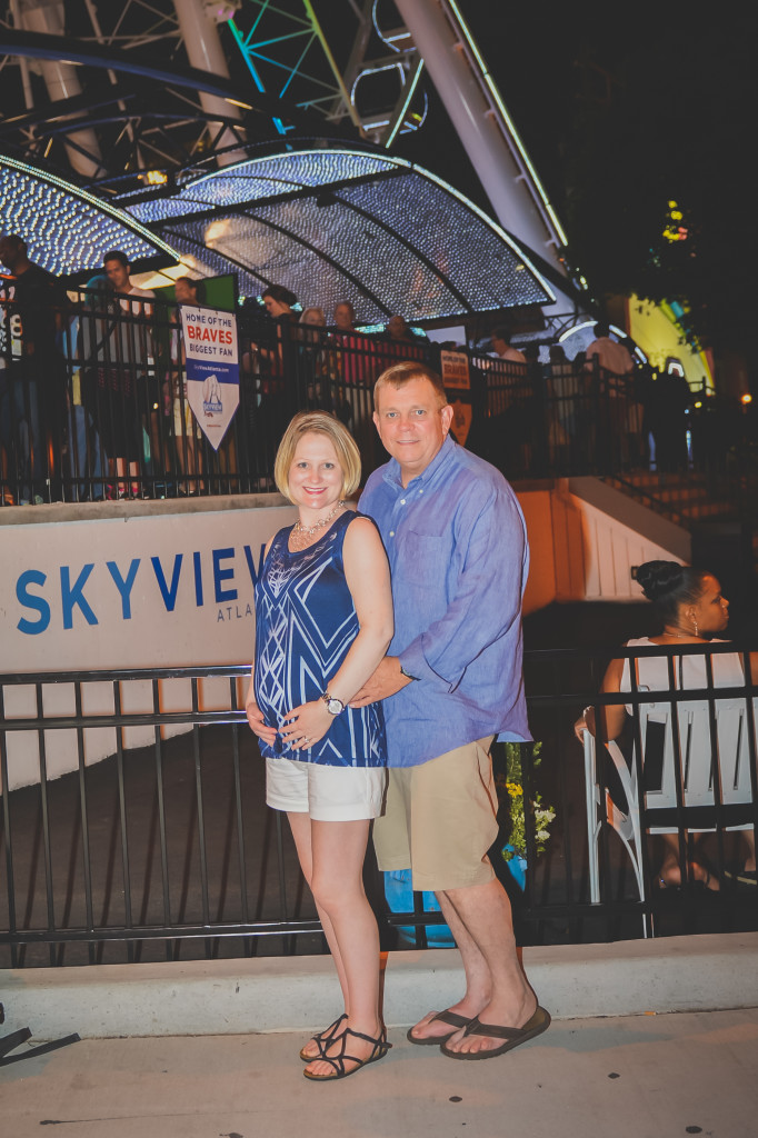 On August 3rd, we took our baby to see the city, which included a ride on Skyview Atlanta - a large Ferris Wheel.  It was only Jennifer's second time to ride on a Ferris wheel - now she is a pro!