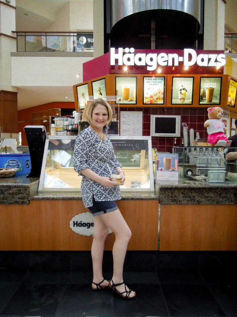 Our little girl loves Haagen-Dazs Pecan Pralines and Cream Ice Cream... So, we take her there for a treat... frequently!