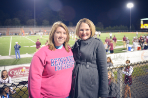 Jennifer and Maggie at the Homecoming game